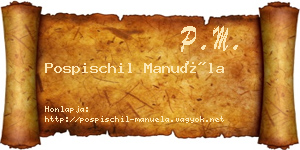 Pospischil Manuéla névjegykártya